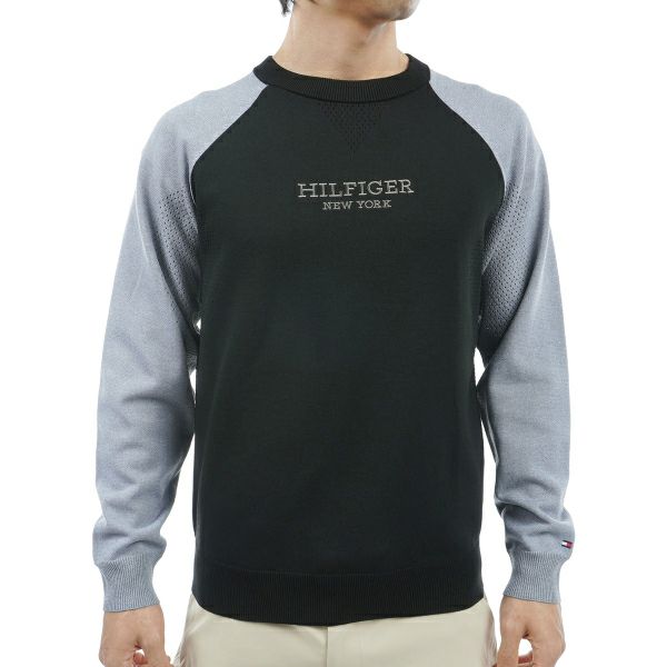 トミー ヒルフィガー ゴルフ Tommy Hilfiger Golf メンズ メンズ フロントロゴ クルーネックセーター THMA401 詳細3