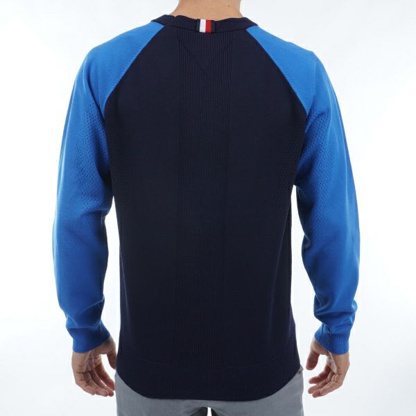 トミー ヒルフィガー ゴルフ Tommy Hilfiger Golf メンズ メンズ フロントロゴ クルーネックセーター THMA401 詳細12