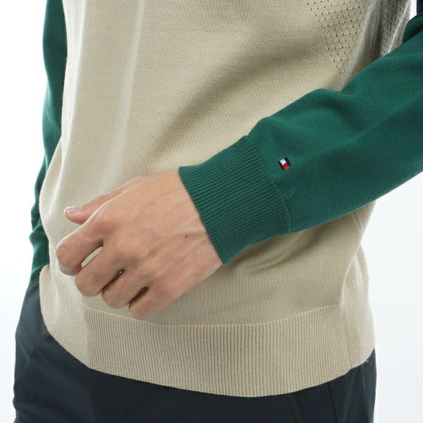 トミー ヒルフィガー ゴルフ Tommy Hilfiger Golf メンズ メンズ フロントロゴ クルーネックセーター THMA401 詳細16