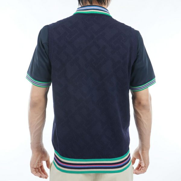 トミー ヒルフィガー ゴルフ Tommy Hilfiger Golf メンズ メンズ THモノグラム クルーネックベスト THMA402 詳細6