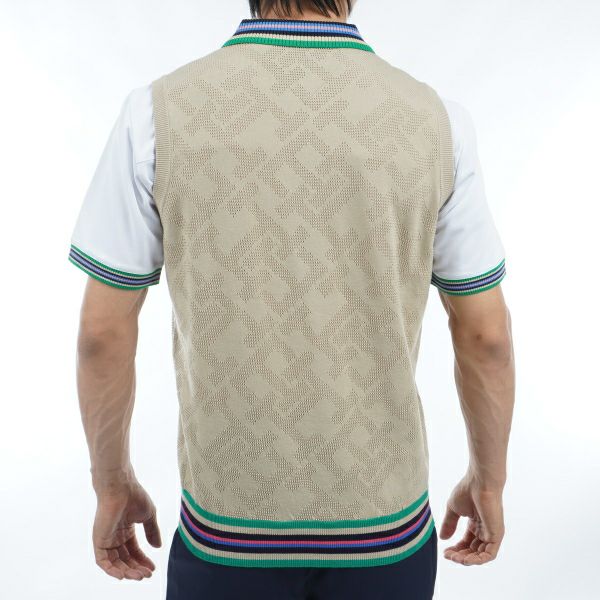 トミー ヒルフィガー ゴルフ Tommy Hilfiger Golf メンズ メンズ THモノグラム クルーネックベスト THMA402 詳細10