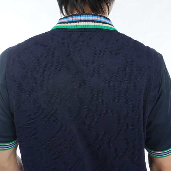 トミー ヒルフィガー ゴルフ Tommy Hilfiger Golf メンズ メンズ THモノグラム クルーネックベスト THMA402 詳細16