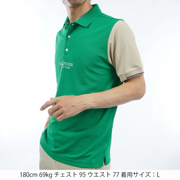 トミー ヒルフィガー ゴルフ Tommy Hilfiger Golf メンズ メンズ カラーブロック 半袖ポロシャツ THMA403 詳細5