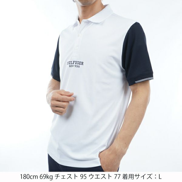 トミー ヒルフィガー ゴルフ Tommy Hilfiger Golf メンズ メンズ カラーブロック 半袖ポロシャツ THMA403 詳細7