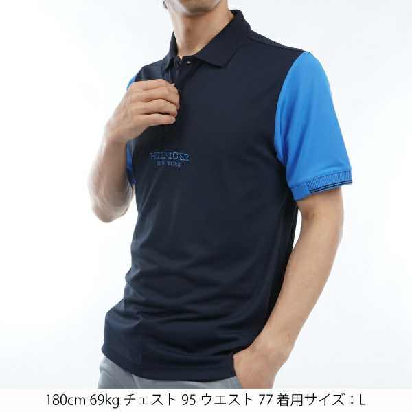 トミー ヒルフィガー ゴルフ Tommy Hilfiger Golf メンズ メンズ カラーブロック 半袖ポロシャツ THMA403 詳細11