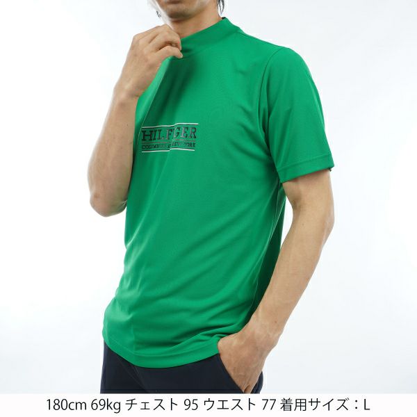トミー ヒルフィガー ゴルフ Tommy Hilfiger Golf メンズ メンズ フロントロゴ 半袖モックネックシャツ THMA404 詳細6