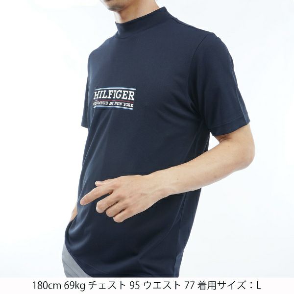 トミー ヒルフィガー ゴルフ Tommy Hilfiger Golf メンズ メンズ フロントロゴ 半袖モックネックシャツ THMA404 詳細12