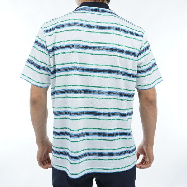 トミー ヒルフィガー ゴルフ Tommy Hilfiger Golf メンズ メンズ マルチボーダー 半袖モックネック THMA406 詳細7