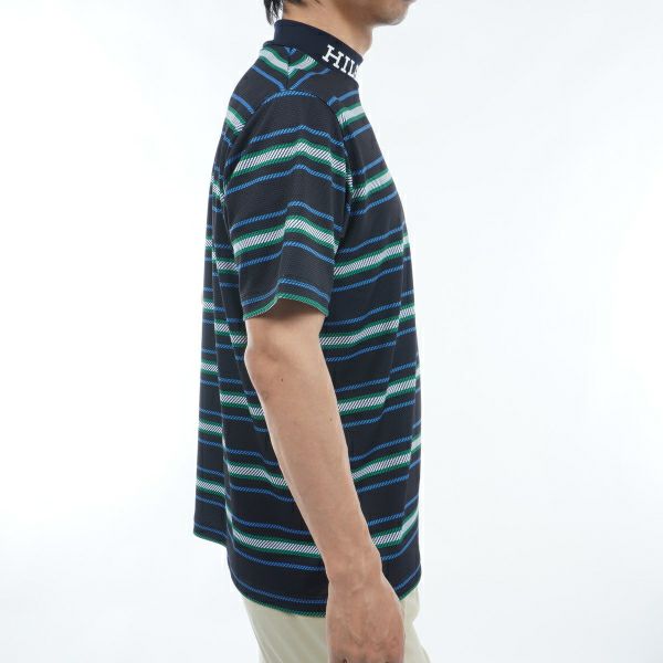 トミー ヒルフィガー ゴルフ Tommy Hilfiger Golf メンズ メンズ マルチボーダー 半袖モックネック THMA406 詳細11
