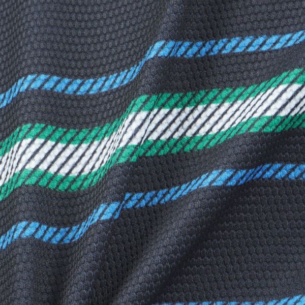 トミー ヒルフィガー ゴルフ Tommy Hilfiger Golf メンズ メンズ マルチボーダー 半袖モックネック THMA406 詳細16