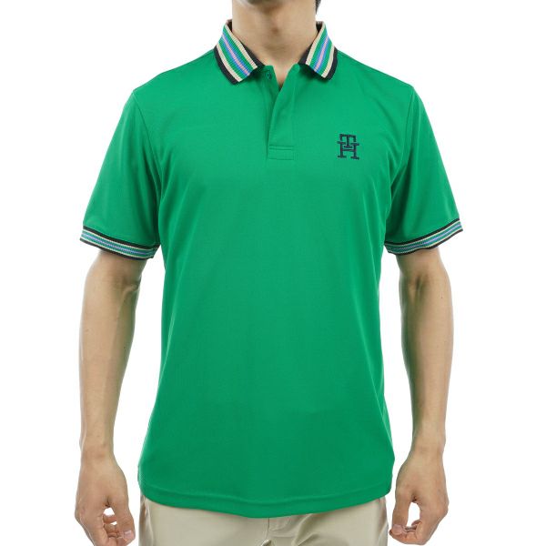 トミー ヒルフィガー ゴルフ Tommy Hilfiger Golf メンズ メンズ マルチライン 半袖ポロシャツ THMA407 詳細1
