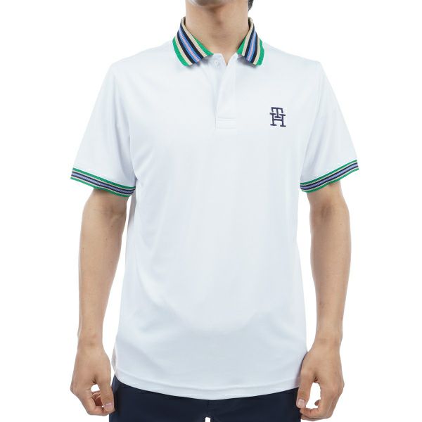 トミー ヒルフィガー ゴルフ Tommy Hilfiger Golf メンズ メンズ マルチライン 半袖ポロシャツ THMA407 詳細2