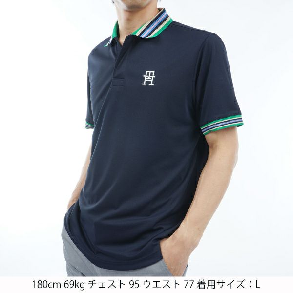 トミー ヒルフィガー ゴルフ Tommy Hilfiger Golf メンズ メンズ マルチライン 半袖ポロシャツ THMA407 詳細9