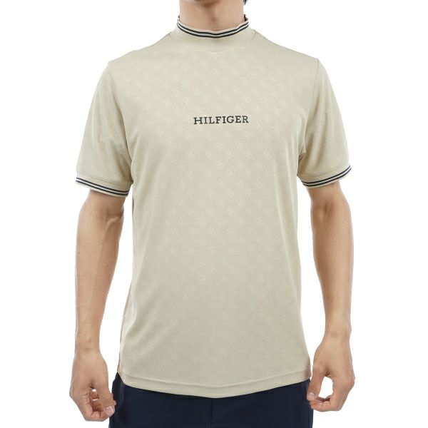 トミー ヒルフィガー ゴルフ Tommy Hilfiger Golf メンズ メンズ THモノグラム 半袖モックネックシャツ THMA408 詳細1