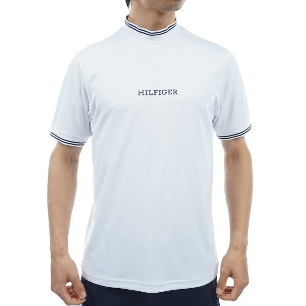 トミー ヒルフィガー ゴルフ Tommy Hilfiger Golf メンズ メンズ THモノグラム 半袖モックネックシャツ THMA408 詳細2