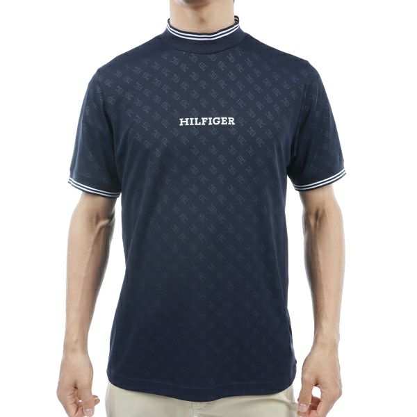 トミー ヒルフィガー ゴルフ Tommy Hilfiger Golf メンズ メンズ THモノグラム 半袖モックネックシャツ THMA408 詳細3