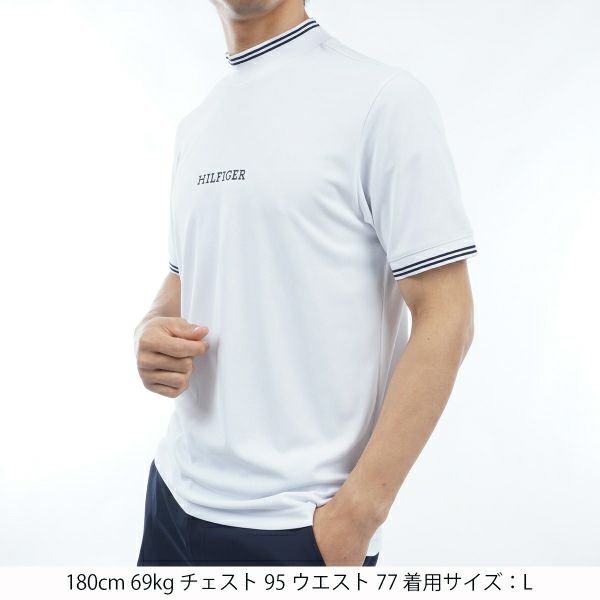 トミー ヒルフィガー ゴルフ Tommy Hilfiger Golf メンズ メンズ THモノグラム 半袖モックネックシャツ THMA408 詳細7
