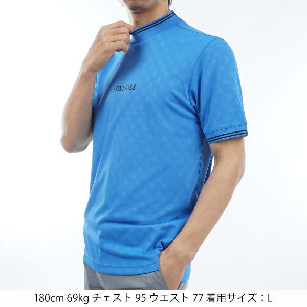 トミー ヒルフィガー ゴルフ Tommy Hilfiger Golf メンズ メンズ THモノグラム 半袖モックネックシャツ THMA408 詳細11