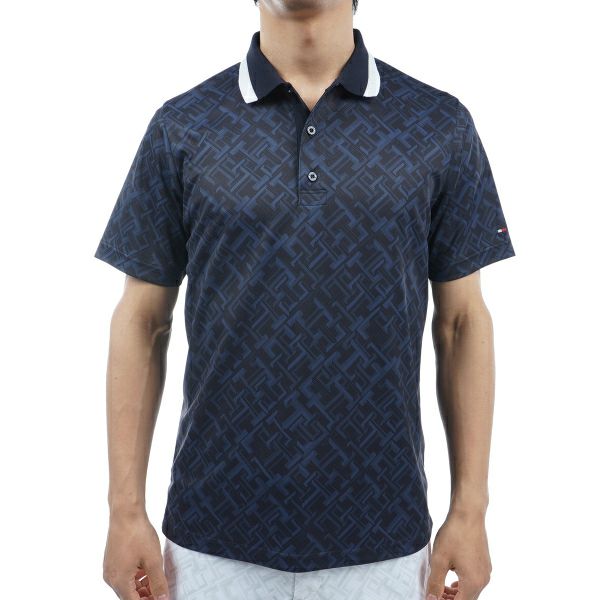 トミー ヒルフィガー ゴルフ Tommy Hilfiger Golf メンズ メンズ THモノグラム 半袖ポロシャツ THMA409 詳細4