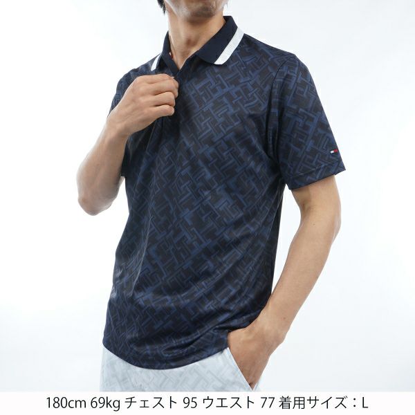 トミー ヒルフィガー ゴルフ Tommy Hilfiger Golf メンズ メンズ THモノグラム 半袖ポロシャツ THMA409 詳細11