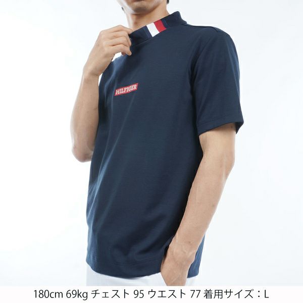 トミー ヒルフィガー ゴルフ Tommy Hilfiger Golf メンズ メンズ ボックスロゴ 半袖モックネックシャツ THMA412 詳細8