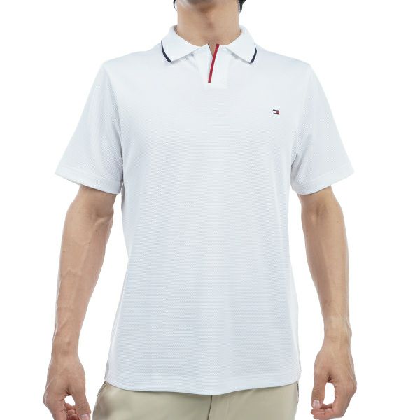 トミー ヒルフィガー ゴルフ Tommy Hilfiger Golf メンズ メンズ トラックグラフィック 半袖スキッパーシャツ THMA414 詳細2