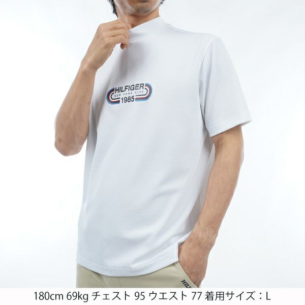 トミー ヒルフィガー ゴルフ Tommy Hilfiger Golf メンズ メンズ トラックグラフィック 半袖モックネックシャツ THMA416 詳細4