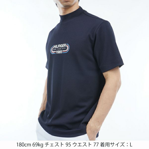 トミー ヒルフィガー ゴルフ Tommy Hilfiger Golf メンズ メンズ トラックグラフィック 半袖モックネックシャツ THMA416 詳細6