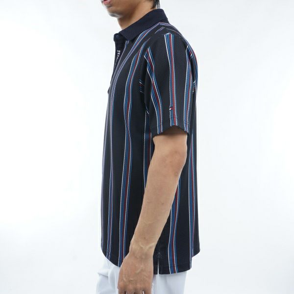 トミー ヒルフィガー ゴルフ Tommy Hilfiger Golf メンズ メンズ マルチストライプ 半袖シャツ THMA417 詳細7