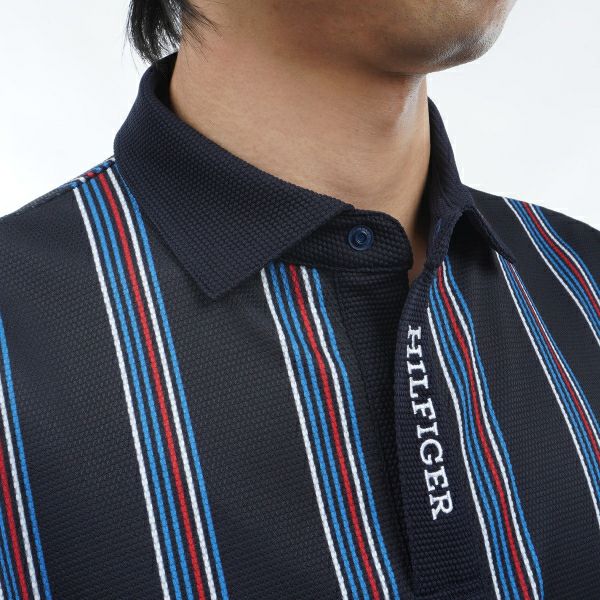 トミー ヒルフィガー ゴルフ Tommy Hilfiger Golf メンズ メンズ マルチストライプ 半袖シャツ THMA417 詳細10