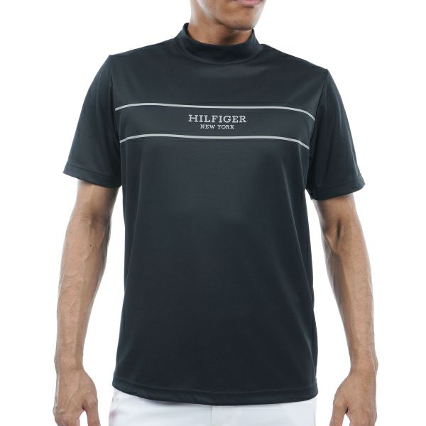 トミー ヒルフィガー ゴルフ Tommy Hilfiger Golf メンズ メンズ パネルストライプ 半袖モックネックシャツ THMA420 詳細3