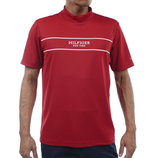 トミー ヒルフィガー ゴルフ Tommy Hilfiger Golf メンズ メンズ パネルストライプ 半袖モックネックシャツ THMA420 詳細5