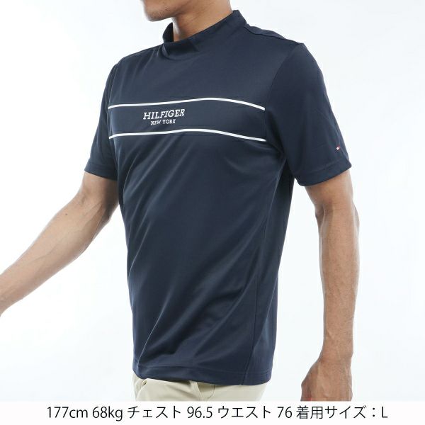 トミー ヒルフィガー ゴルフ Tommy Hilfiger Golf メンズ メンズ パネルストライプ 半袖モックネックシャツ THMA420 詳細13