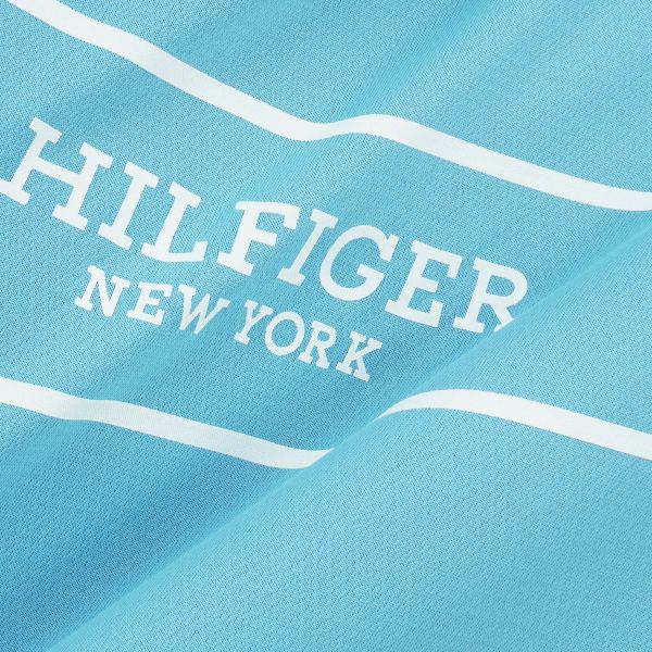 トミー ヒルフィガー ゴルフ Tommy Hilfiger Golf メンズ メンズ パネルストライプ 半袖モックネックシャツ THMA420 詳細25