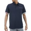 トミー ヒルフィガー ゴルフ Tommy Hilfiger Golf メンズ メンズ トリコットストライプ 半袖シャツ THMA421 詳細1