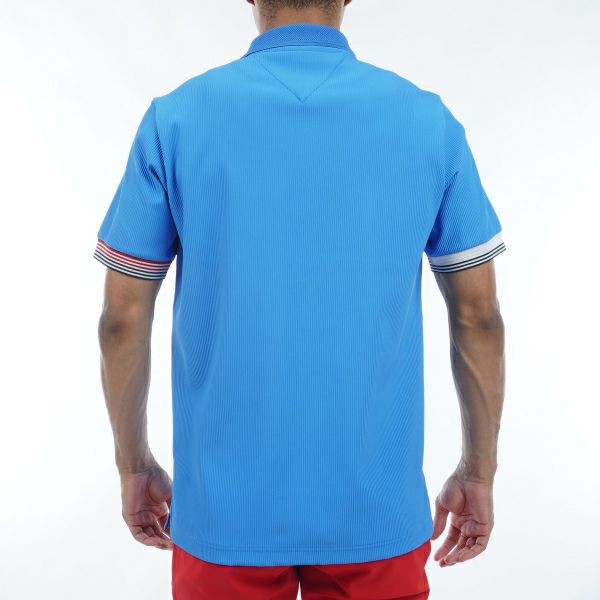 トミー ヒルフィガー ゴルフ Tommy Hilfiger Golf メンズ メンズ トリコットストライプ 半袖シャツ THMA421 詳細10