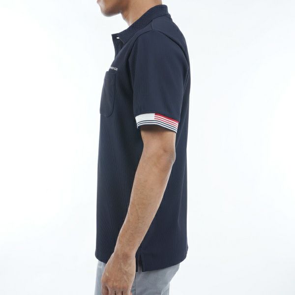 トミー ヒルフィガー ゴルフ Tommy Hilfiger Golf メンズ メンズ トリコットストライプ 半袖シャツ THMA421 詳細13