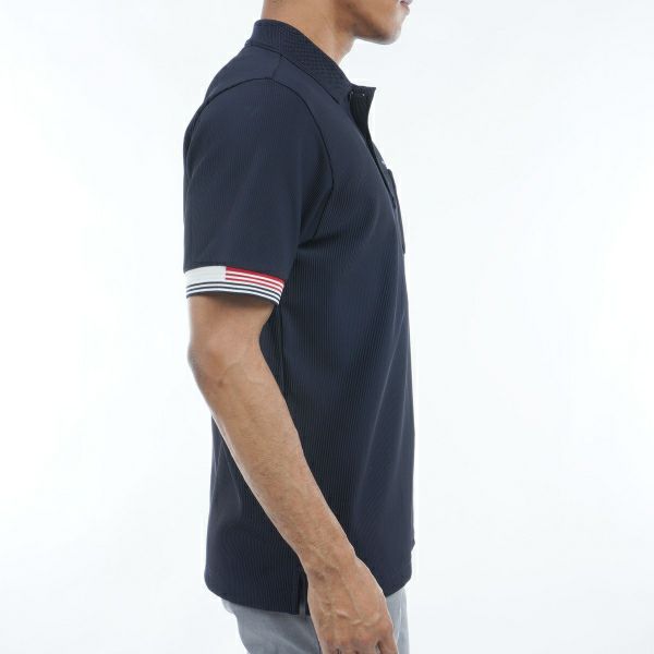トミー ヒルフィガー ゴルフ Tommy Hilfiger Golf メンズ メンズ トリコットストライプ 半袖シャツ THMA421 詳細14