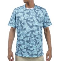 トミー ヒルフィガー ゴルフ Tommy Hilfiger Golf メンズ メンズ 木漏れ日リーフ 半袖モックシャツ THMA435 詳細1