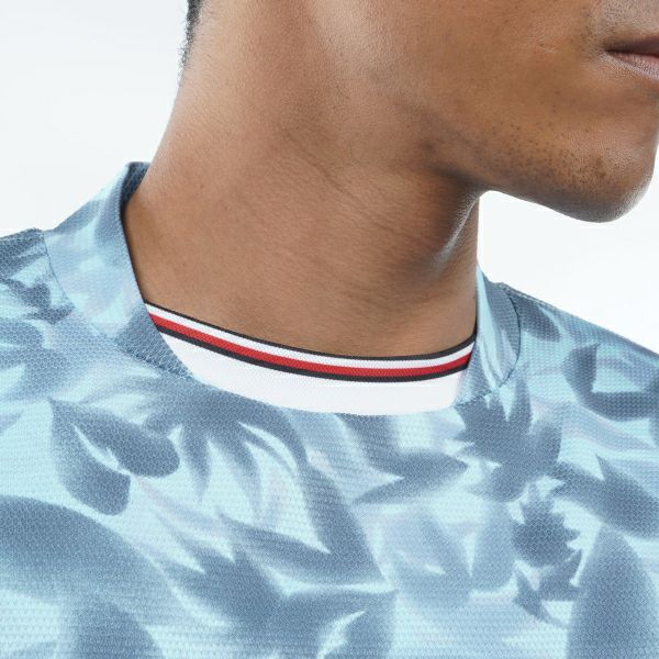 トミー ヒルフィガー ゴルフ Tommy Hilfiger Golf メンズ メンズ 木漏れ日リーフ 半袖モックシャツ THMA435 詳細15