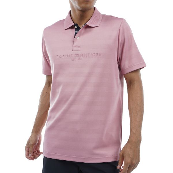 トミー ヒルフィガー ゴルフ Tommy Hilfiger Golf メンズ メンズ シャドーロゴ 半袖ポロシャツ THMA436 詳細1