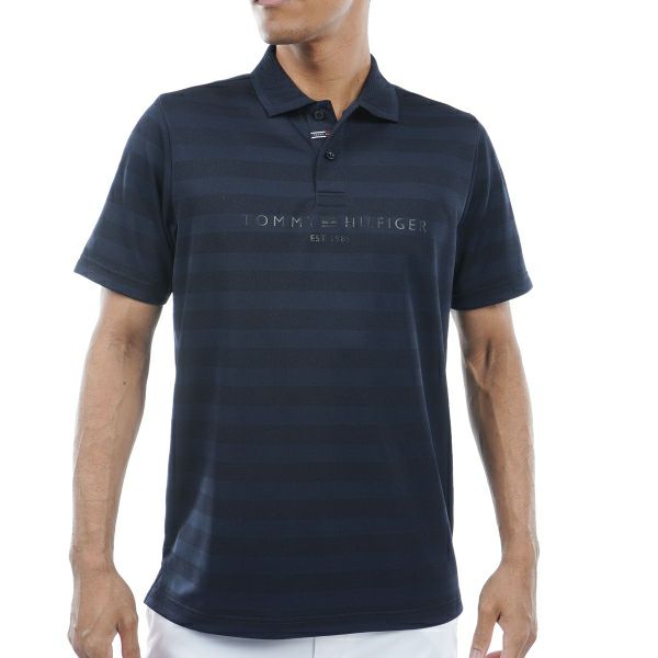 トミー ヒルフィガー ゴルフ Tommy Hilfiger Golf メンズ メンズ シャドーロゴ 半袖ポロシャツ THMA436 詳細3