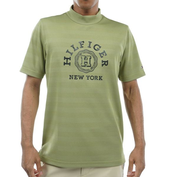 トミー ヒルフィガー ゴルフ Tommy Hilfiger Golf メンズ メンズ カレッジロゴ 半袖モックシャツ THMA437 詳細1