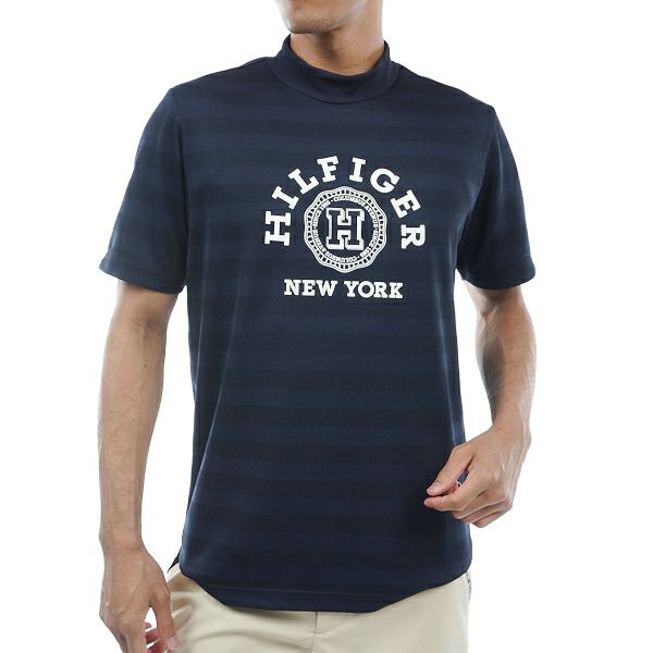 トミー ヒルフィガー ゴルフ Tommy Hilfiger Golf メンズ メンズ カレッジロゴ 半袖モックシャツ THMA437 詳細3