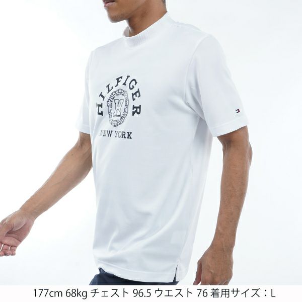 トミー ヒルフィガー ゴルフ Tommy Hilfiger Golf メンズ メンズ カレッジロゴ 半袖モックシャツ THMA437 詳細8