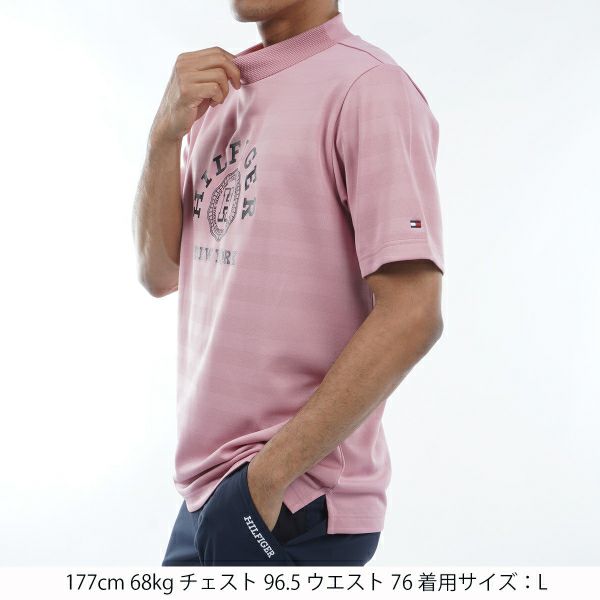 トミー ヒルフィガー ゴルフ Tommy Hilfiger Golf メンズ メンズ カレッジロゴ 半袖モックシャツ THMA437 詳細12