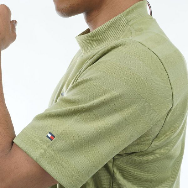 トミー ヒルフィガー ゴルフ Tommy Hilfiger Golf メンズ メンズ カレッジロゴ 半袖モックシャツ THMA437 詳細19