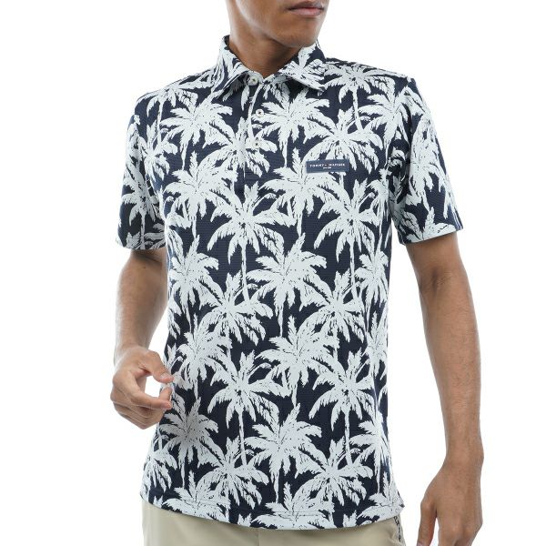 トミー ヒルフィガー ゴルフ Tommy Hilfiger Golf メンズ メンズ パームツリー 半袖シャツ THMA438 詳細2