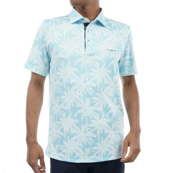 トミー ヒルフィガー ゴルフ Tommy Hilfiger Golf メンズ メンズ パームツリー 半袖シャツ THMA438 詳細3