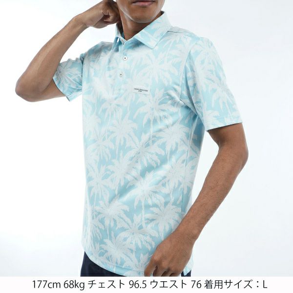 トミー ヒルフィガー ゴルフ Tommy Hilfiger Golf メンズ メンズ パームツリー 半袖シャツ THMA438 詳細9